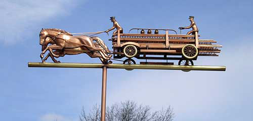 Horse Drawn Hook and Ladder  Weathervane