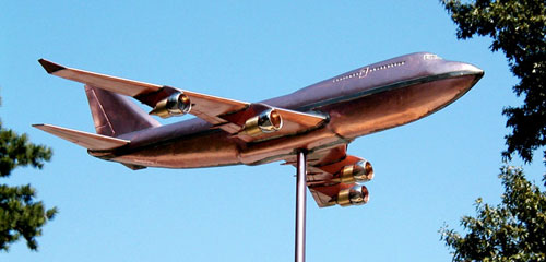 747 Airplane Weathervane