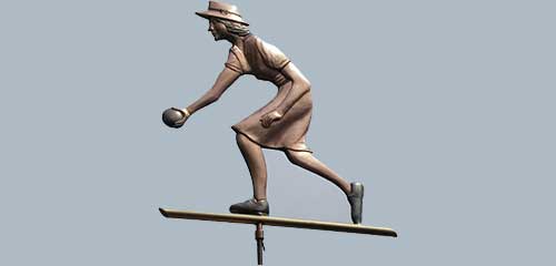 Lawn Bowler  Weathervane